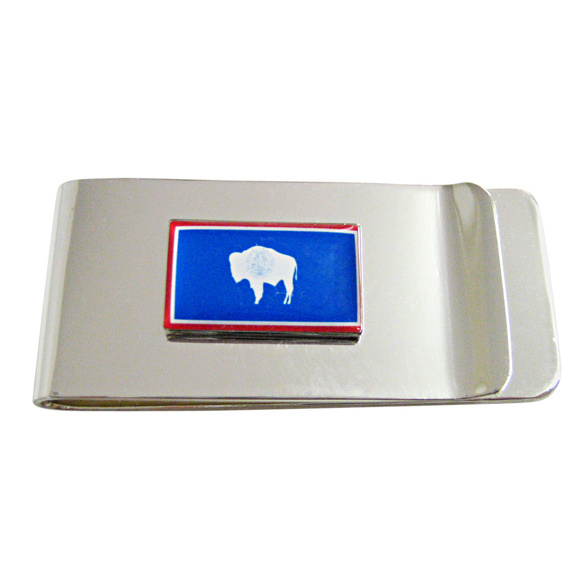 Wyoming Leather Money Clip - Etsy Wyoming State Flag Money Clip